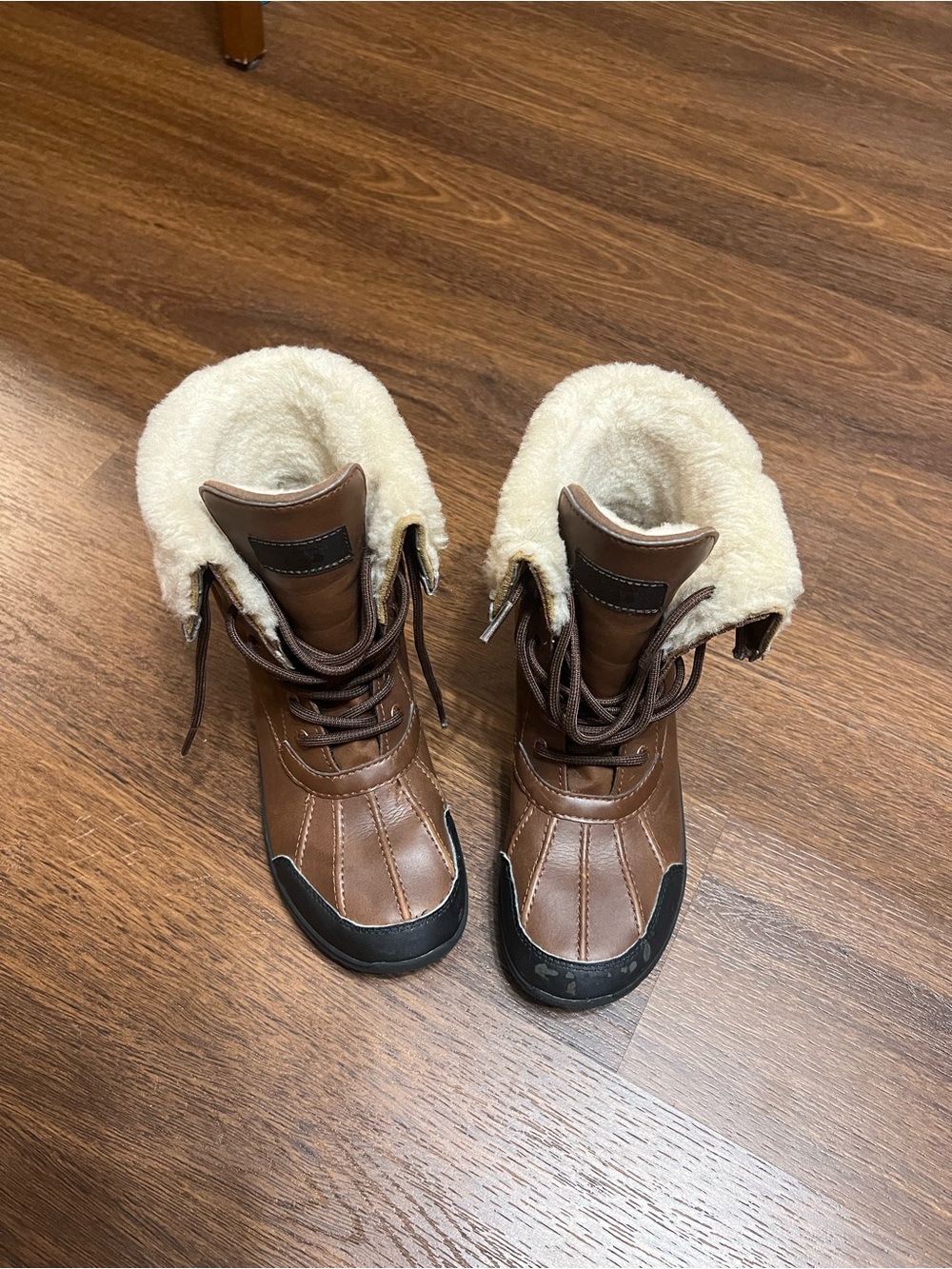 UGG Cream Shearling-Lined Boot Interior with Black Insole